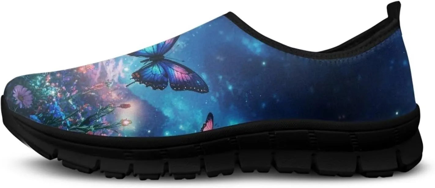 Women’s Canvas Shoes Low Top Fashion Sneakers Slip on Walking Shoe（Black Sole）