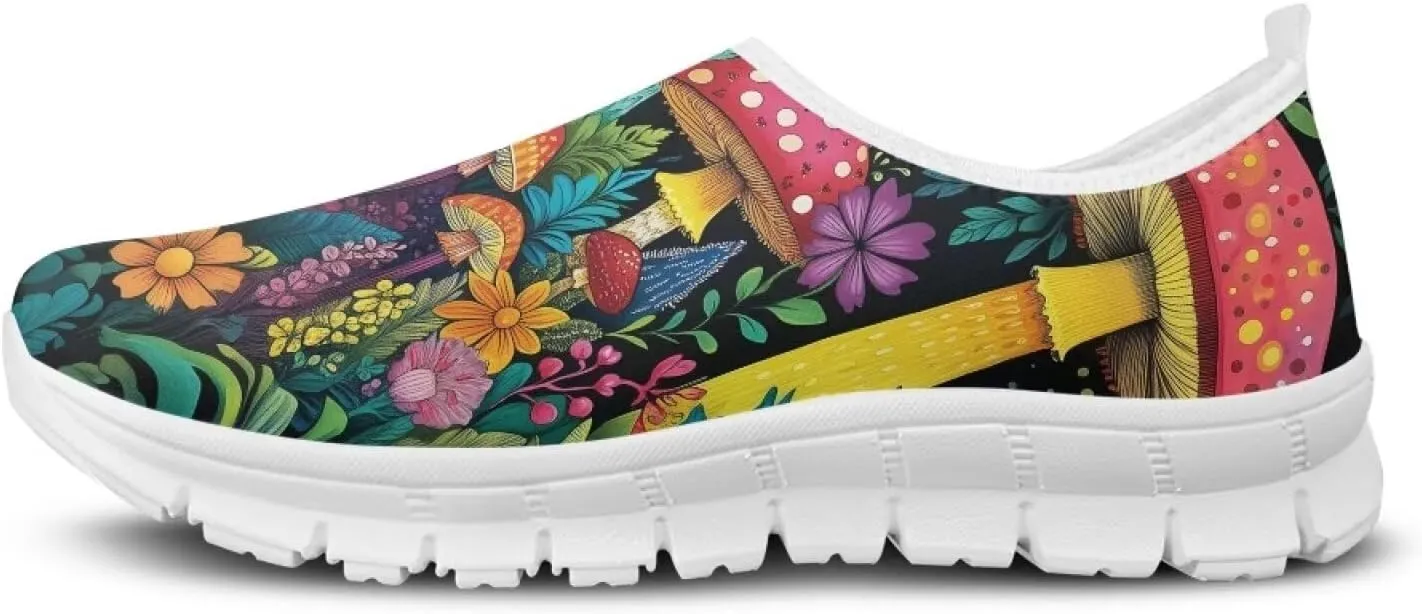 Women’s Canvas Shoes Low Top Fashion Sneakers Slip on Walking Shoe（White Sole）