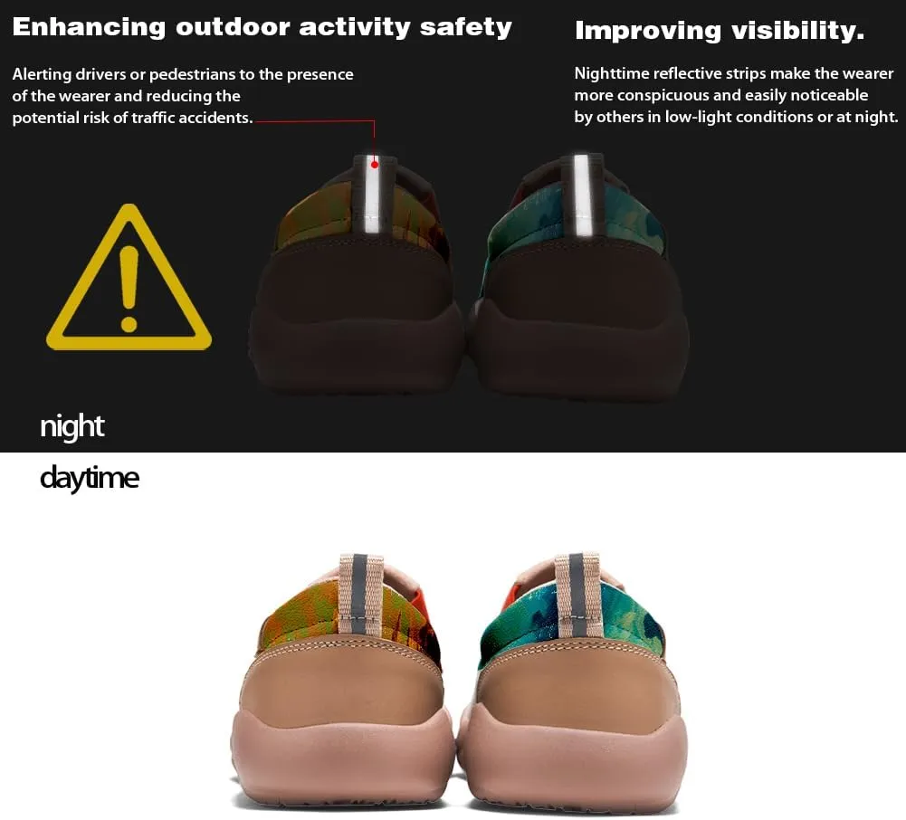 Women's Casual Loafers Lightweight Cozy Slip On Sneakers Art Painted Walking Travel Shoes