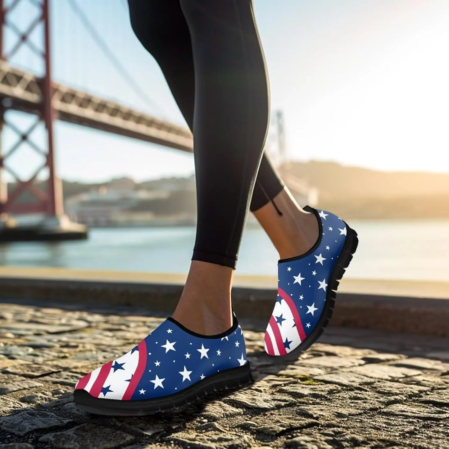Women’s Casual Shoes Canvas Shoes Low Top Fashion Sneakers Slip on Walking Shoe（Black Sole）