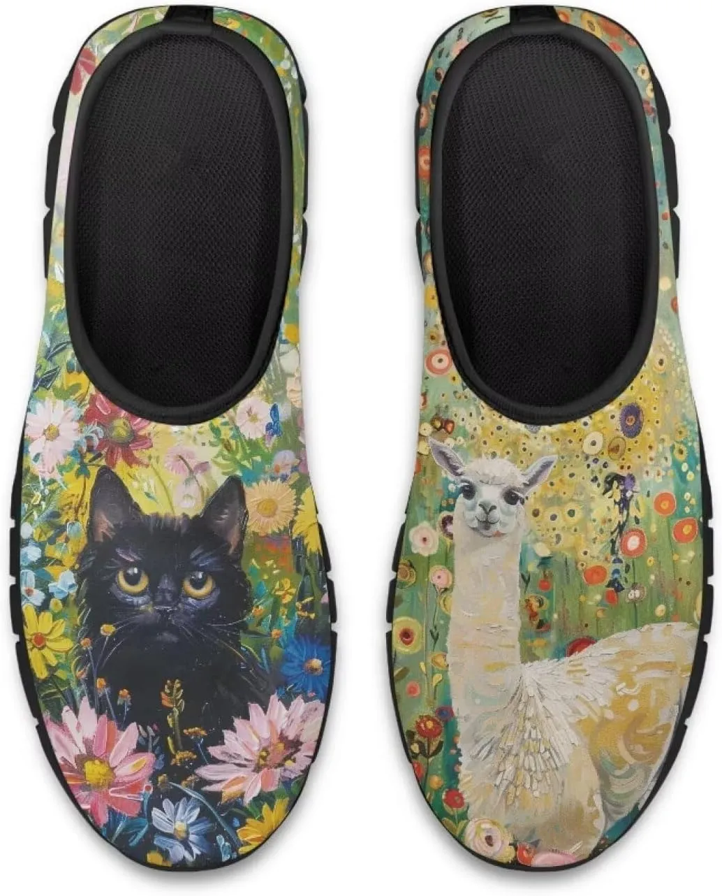 Women’s Casual Shoes Canvas Shoes Low Top Fashion Sneakers Slip on Walking Shoe（Black Sole）