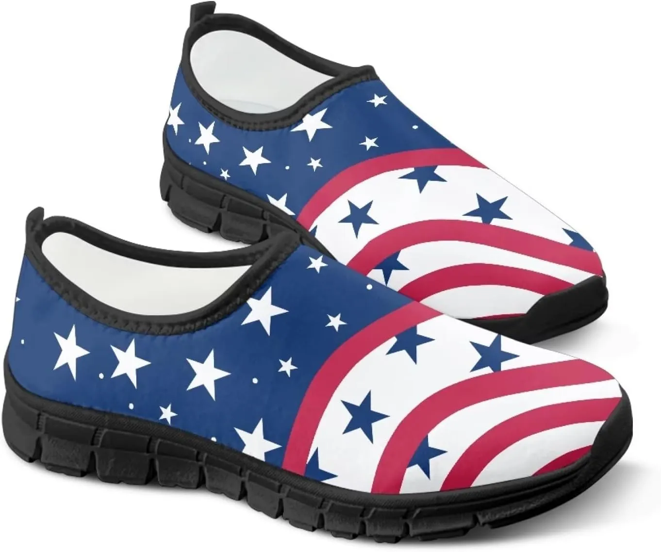 Women’s Casual Shoes Canvas Shoes Low Top Fashion Sneakers Slip on Walking Shoe（Black Sole）