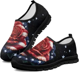 Women’s Casual Shoes Canvas Shoes Low Top Fashion Sneakers Slip on Walking Shoe（Black Sole）