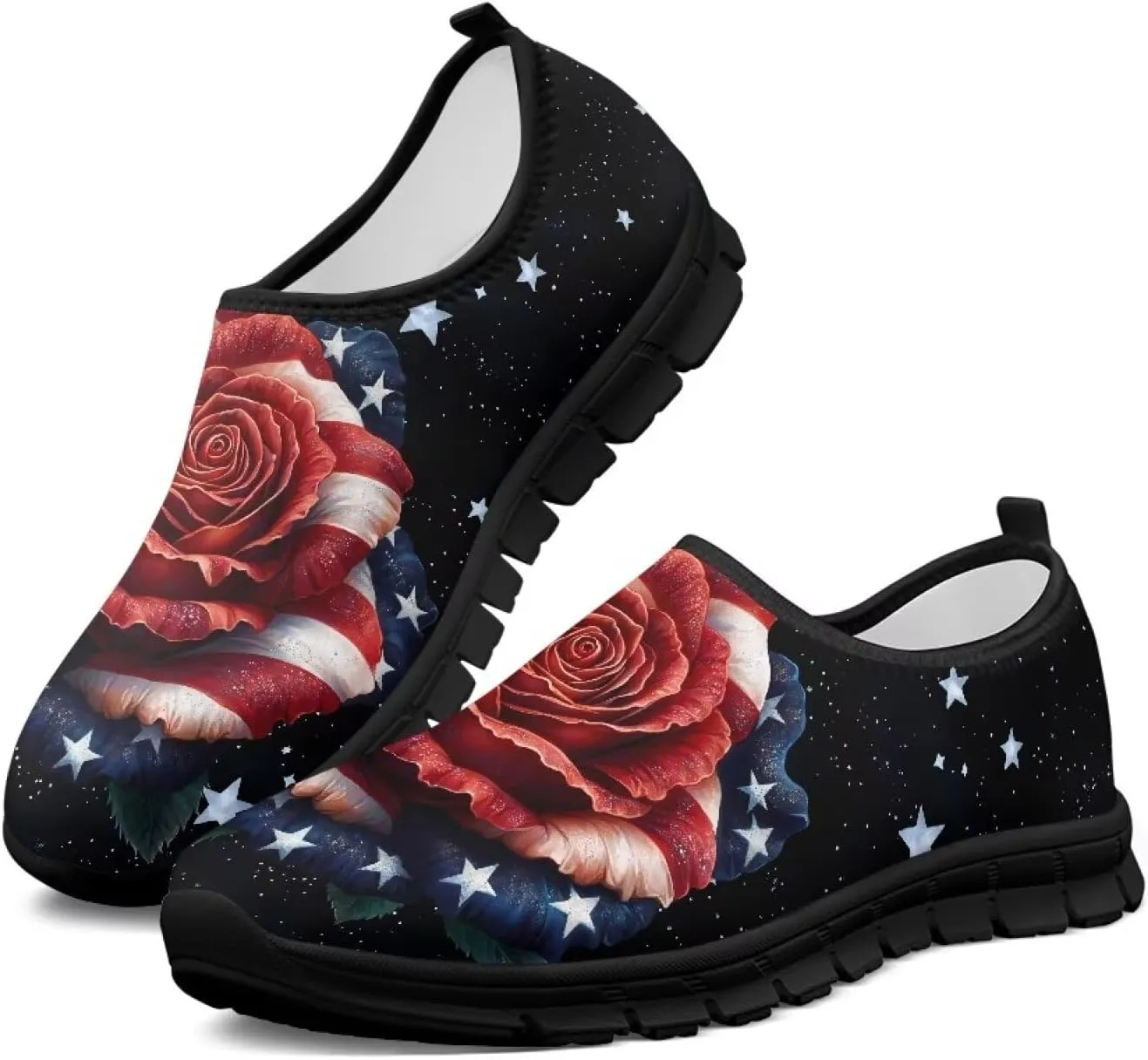 Women’s Casual Shoes Canvas Shoes Low Top Fashion Sneakers Slip on Walking Shoe（Black Sole）