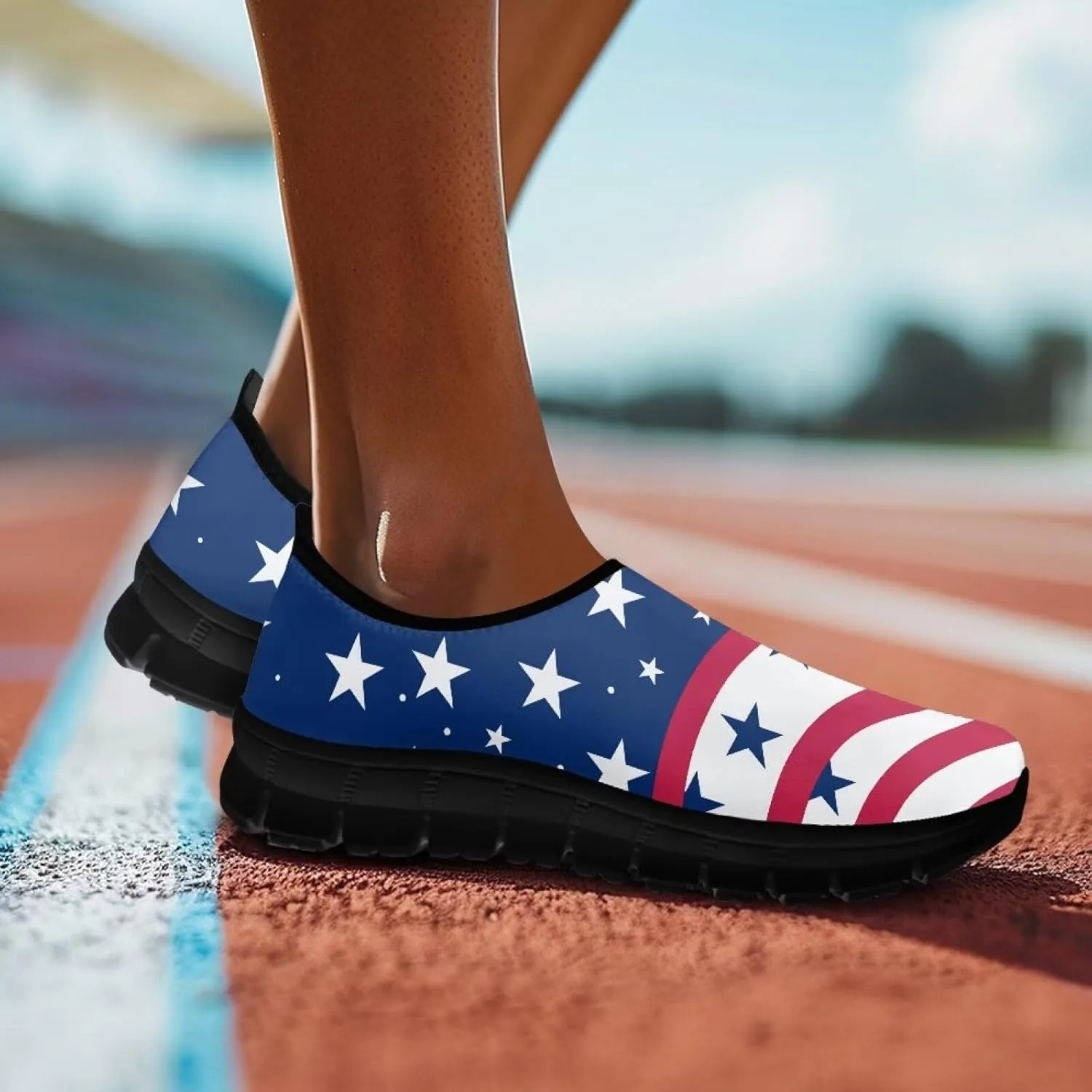 Women’s Casual Shoes Canvas Shoes Low Top Fashion Sneakers Slip on Walking Shoe（Black Sole）