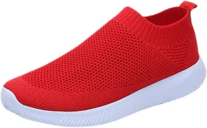 Womens Casual Sneakers Wide Feet Zapato Ortopedico para Mujer Diabetica Women Slip On Shoes Dressy Elder Women's Sneakers with Arch Support Slip On Womens Non Slip Work Shoes Wide Width