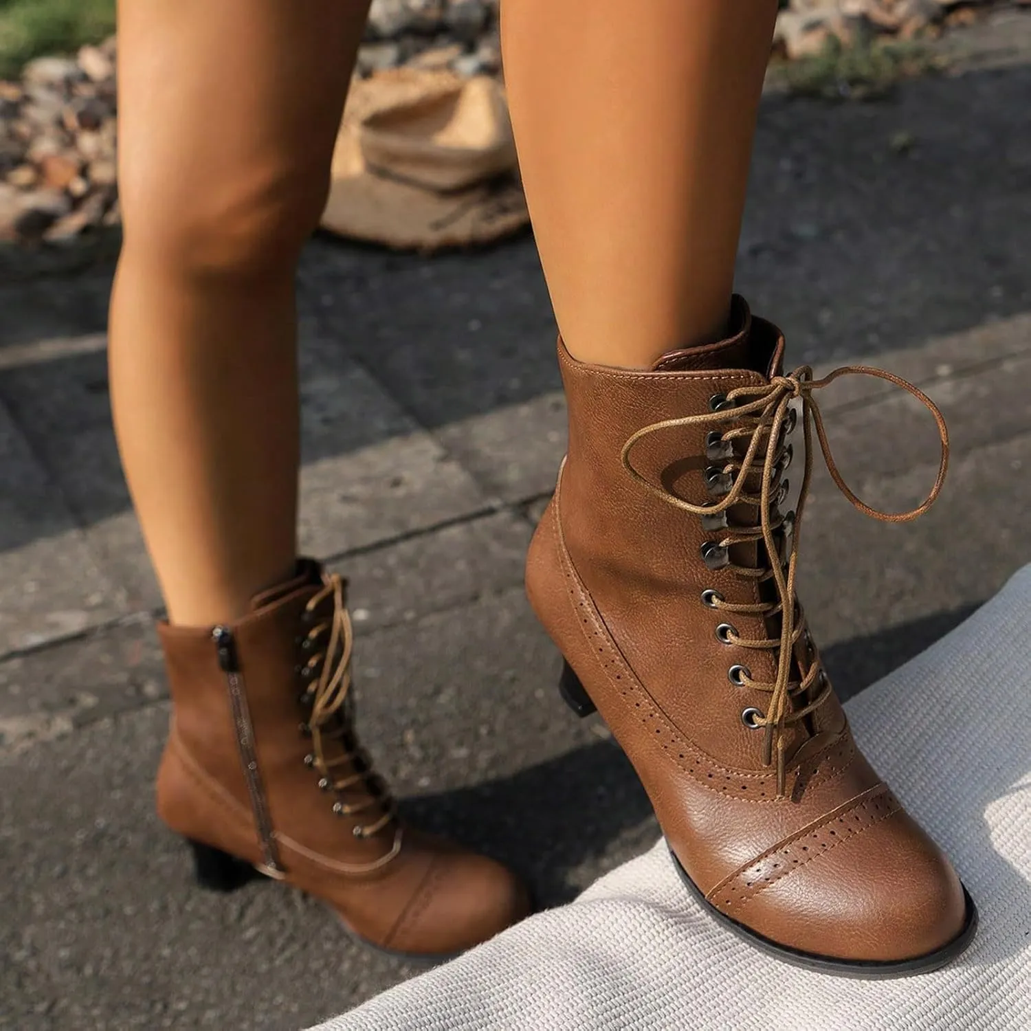 Womens Chelsea Boots Mid Calf Low Kitten Heel Suede Pointed Toe Stretch Fall Fashion Dressy Booties Side Zipper Rain Boots