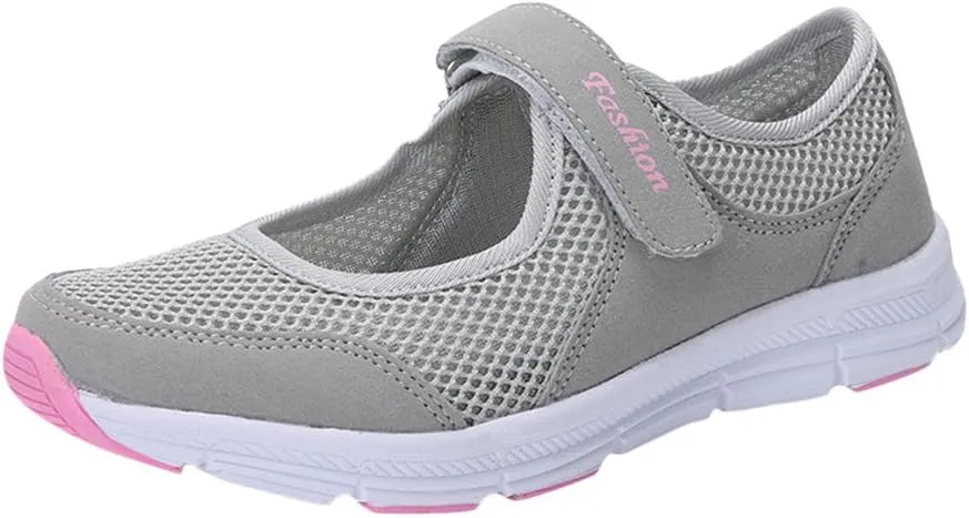 Women's Fashion Sneaker Mesh Slip On Black Non Slip Shoes for Women Comfortable Walking Shoes Women Arch Support Womens Navy Loafers Heeled Sneakers for Women
