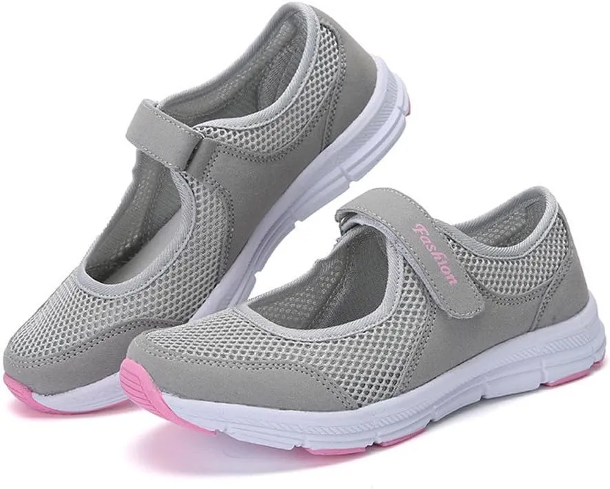 Women's Fashion Sneaker Mesh Slip On Black Non Slip Shoes for Women Comfortable Walking Shoes Women Arch Support Womens Navy Loafers Heeled Sneakers for Women