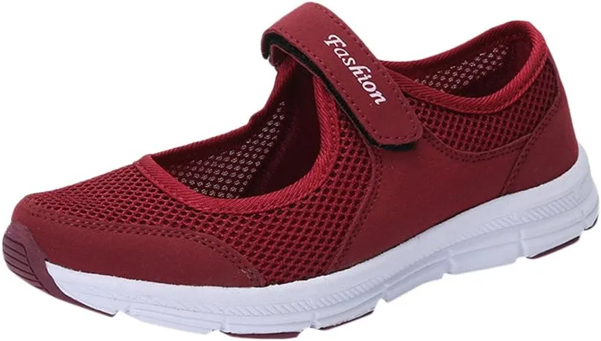 Women's Fashion Sneaker Mesh Slip On Black Non Slip Shoes for Women Comfortable Walking Shoes Women Arch Support Womens Navy Loafers Heeled Sneakers for Women