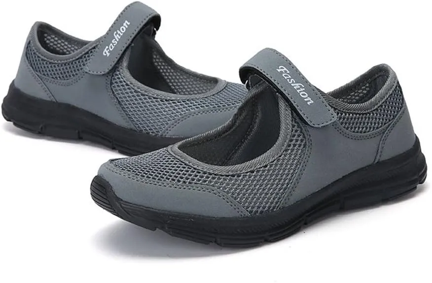 Women's Fashion Sneaker Mesh Slip On Black Non Slip Shoes for Women Comfortable Walking Shoes Women Arch Support Womens Navy Loafers Heeled Sneakers for Women