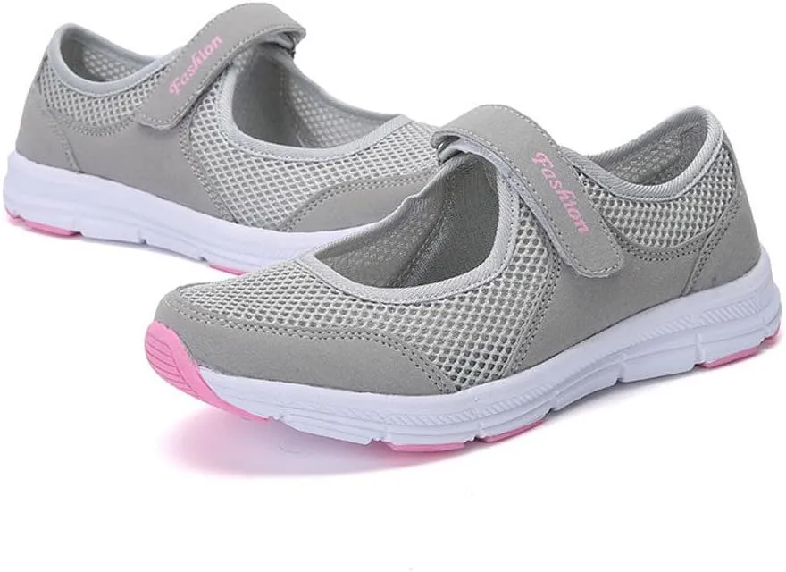 Women's Fashion Sneaker Mesh Slip On Black Non Slip Shoes for Women Comfortable Walking Shoes Women Arch Support Womens Navy Loafers Heeled Sneakers for Women