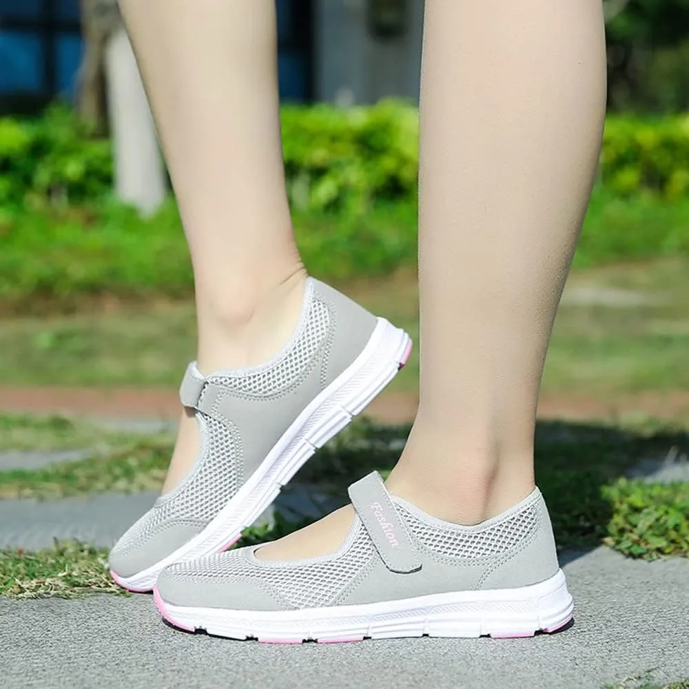 Women's Fashion Sneaker Mesh Slip On Black Non Slip Shoes for Women Comfortable Walking Shoes Women Arch Support Womens Navy Loafers Heeled Sneakers for Women