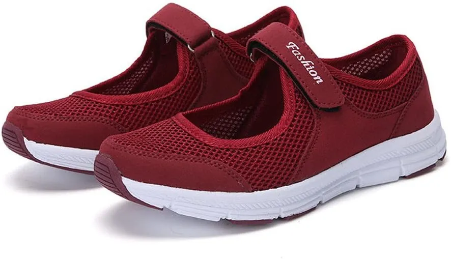 Women's Fashion Sneaker Mesh Slip On Black Non Slip Shoes for Women Comfortable Walking Shoes Women Arch Support Womens Navy Loafers Heeled Sneakers for Women