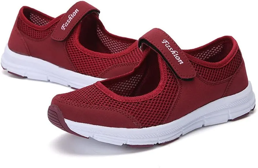 Women's Fashion Sneaker Mesh Slip On Black Non Slip Shoes for Women Comfortable Walking Shoes Women Arch Support Womens Navy Loafers Heeled Sneakers for Women