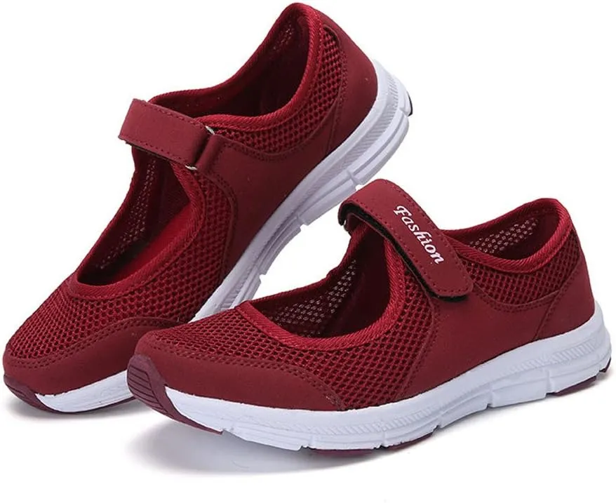 Women's Fashion Sneaker Mesh Slip On Black Non Slip Shoes for Women Comfortable Walking Shoes Women Arch Support Womens Navy Loafers Heeled Sneakers for Women