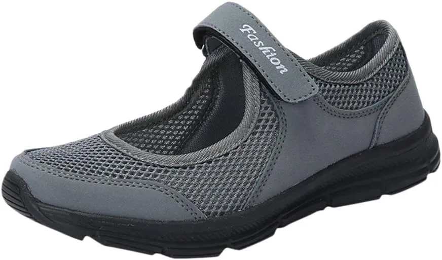 Women's Fashion Sneaker Mesh Slip On Black Non Slip Shoes for Women Comfortable Walking Shoes Women Arch Support Womens Navy Loafers Heeled Sneakers for Women