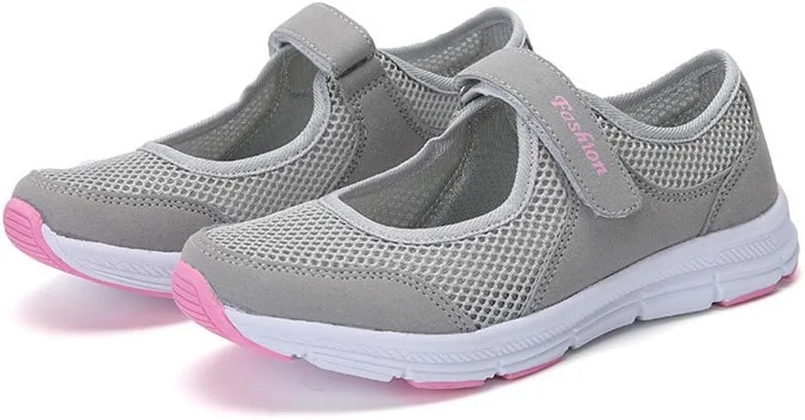 Women's Fashion Sneaker Mesh Slip On Black Non Slip Shoes for Women Comfortable Walking Shoes Women Arch Support Womens Navy Loafers Heeled Sneakers for Women