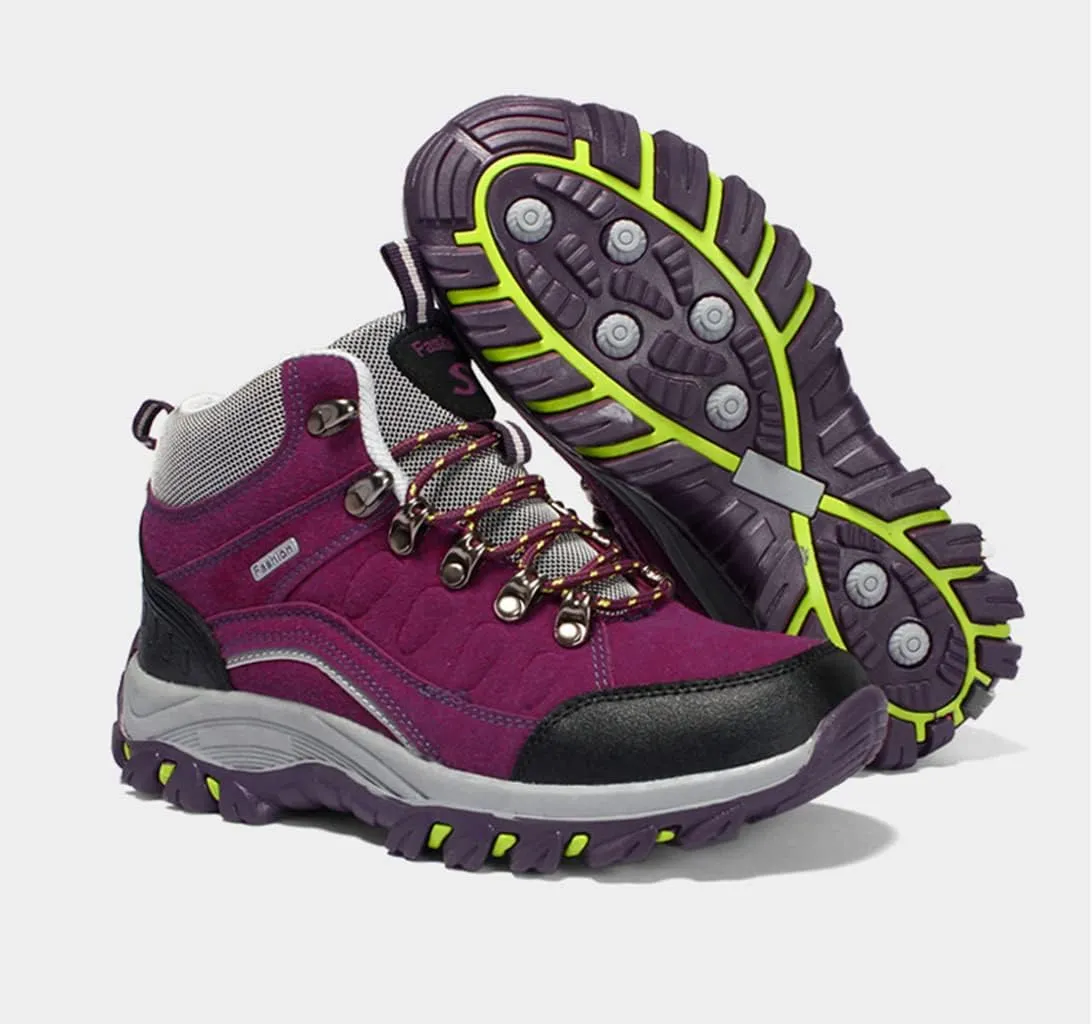 Women's Hiking Shoes Breathable Anti Slip Outdoor Ankle Boots Trekking Sneakers