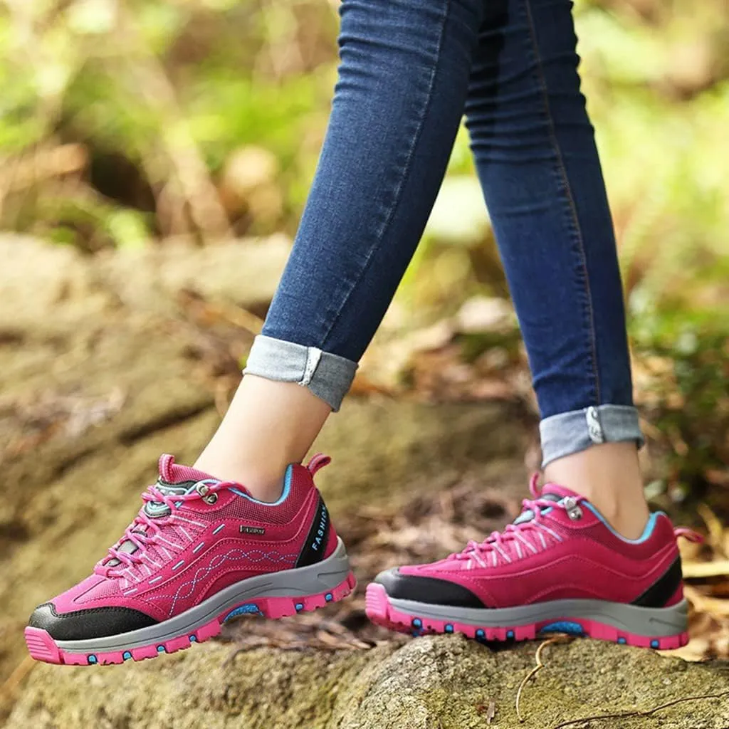Women's Hiking Shoes Breathable Anti Slip Outdoor Ankle Boots Trekking Sneakers
