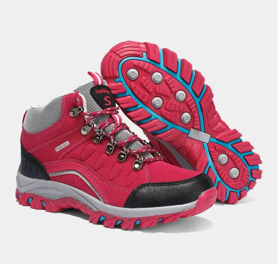Women's Hiking Shoes Breathable Anti Slip Outdoor Ankle Boots Trekking Sneakers