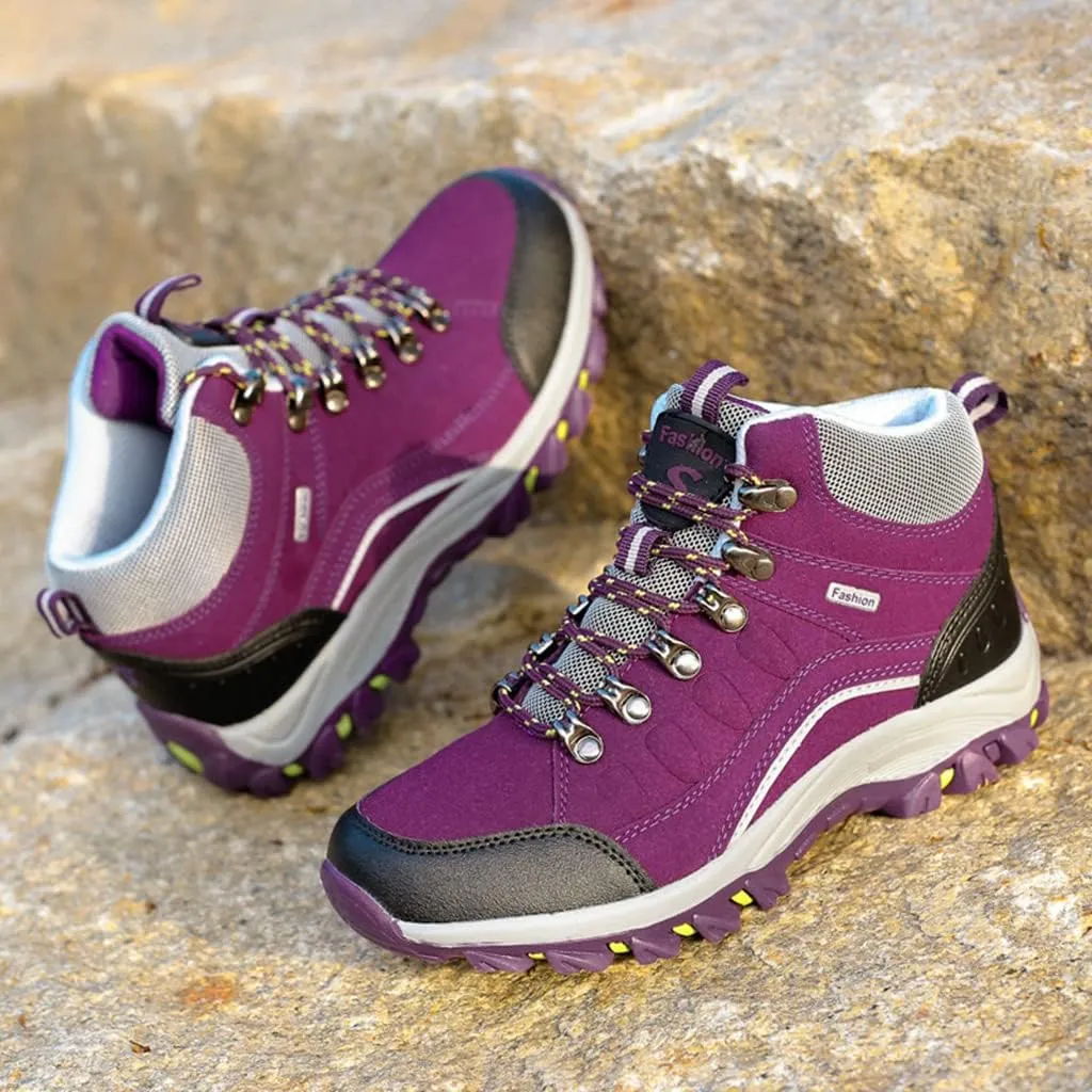 Women's Hiking Shoes Breathable Anti Slip Outdoor Ankle Boots Trekking Sneakers