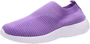 Women's Lightweight Slip On Walking Running Shoes Slip On Shoes Women Sports Casual Shoes for Fall Women's Fashion Sneakers Platform Tennis Shoe Trainers Shoe