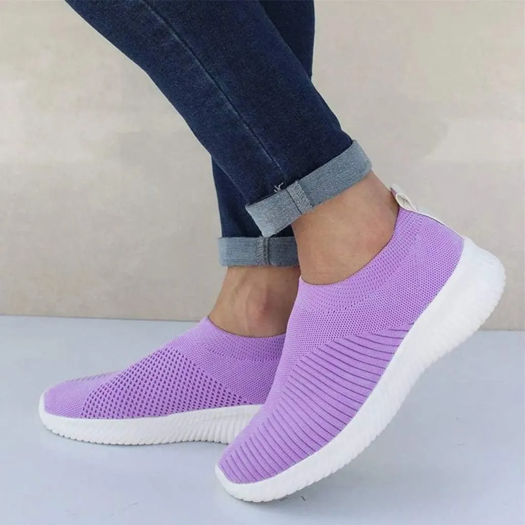 Women's Lightweight Slip On Walking Running Shoes Slip On Shoes Women Sports Casual Shoes for Fall Women's Fashion Sneakers Platform Tennis Shoe Trainers Shoe