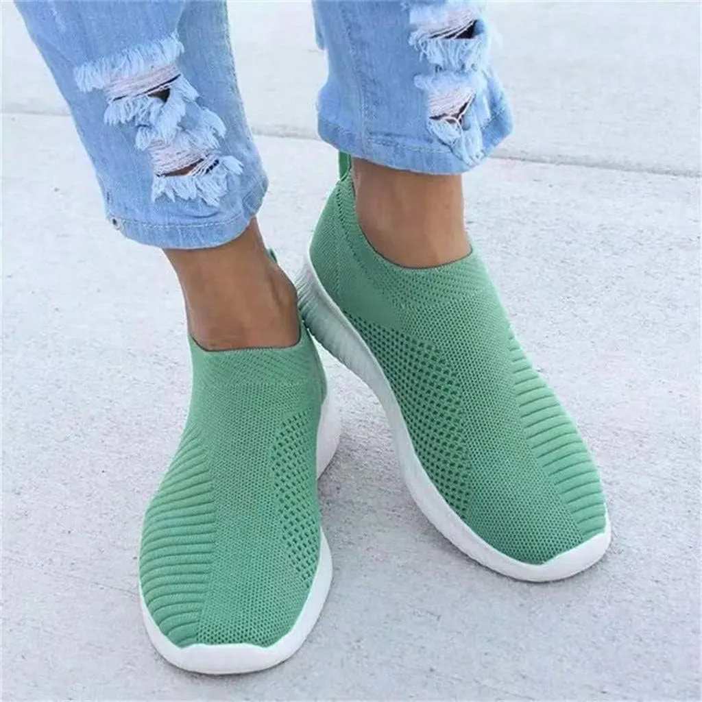 Women's Lightweight Slip On Walking Running Shoes Womens Running Shoes Loafers Casual Black Shoes Wedge Sneakers Slip On Tennis Shoe Trainers Shoe