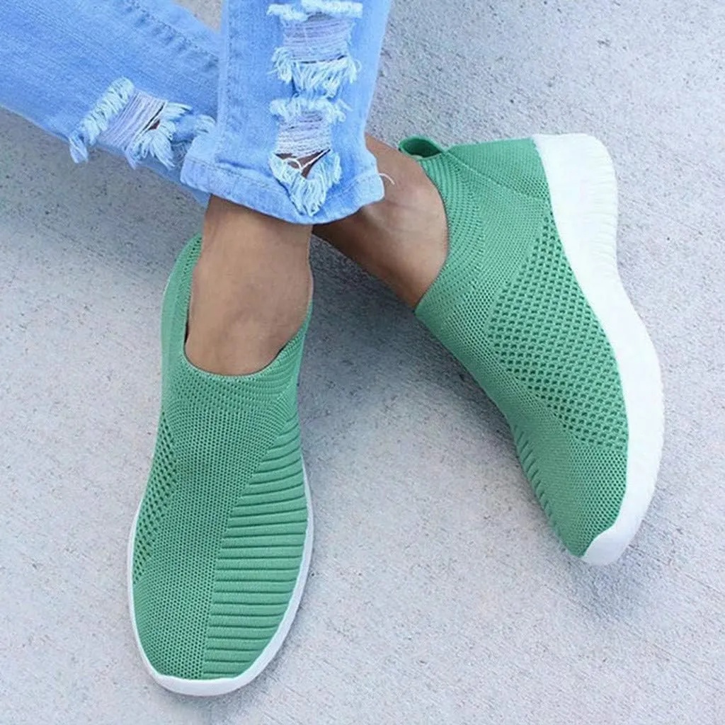 Women's Lightweight Slip On Walking Running Shoes Womens Running Shoes Loafers Casual Black Shoes Wedge Sneakers Slip On Tennis Shoe Trainers Shoe