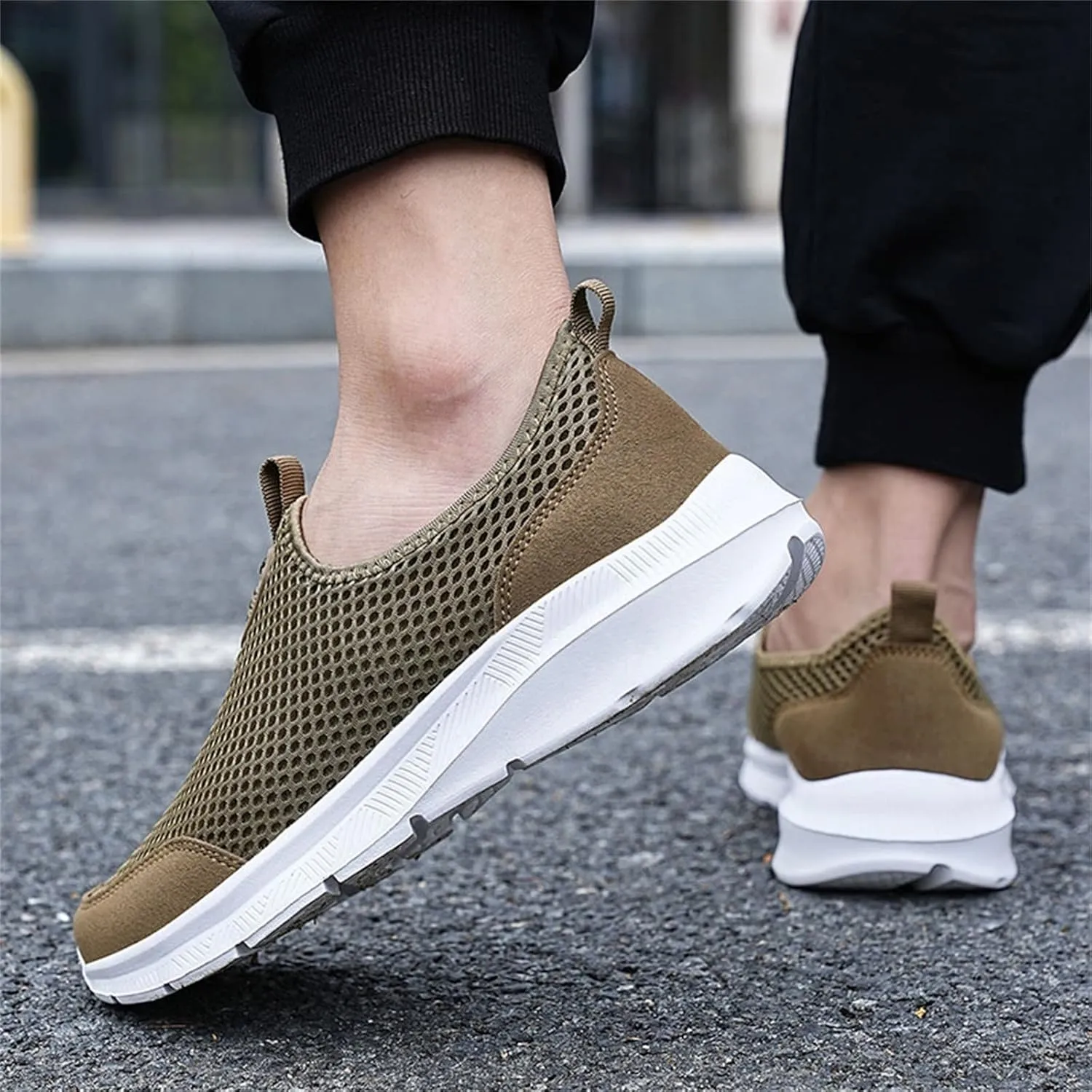 Women's Lightweight Slip On Walking Running Shoes Womens Tennis Shoes Jogging Casual Shoes for Fall Dress Sneakers Slip On Tennis Shoe Trainers Shoe