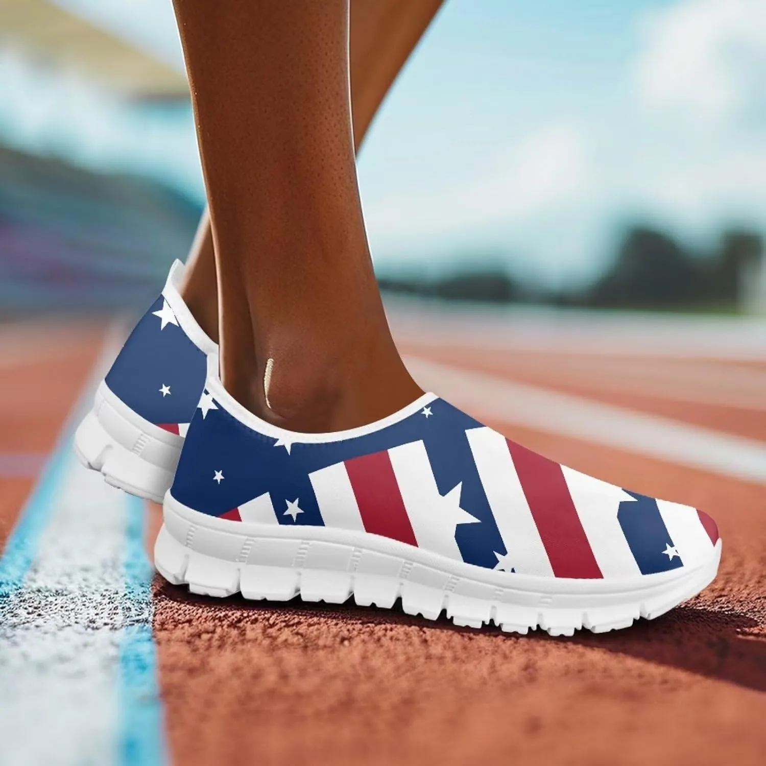 Women’s Outdoor Cycling Canvas Shoes Low Top Fashion Sneakers Slip on Walking Shoe（White Sole）