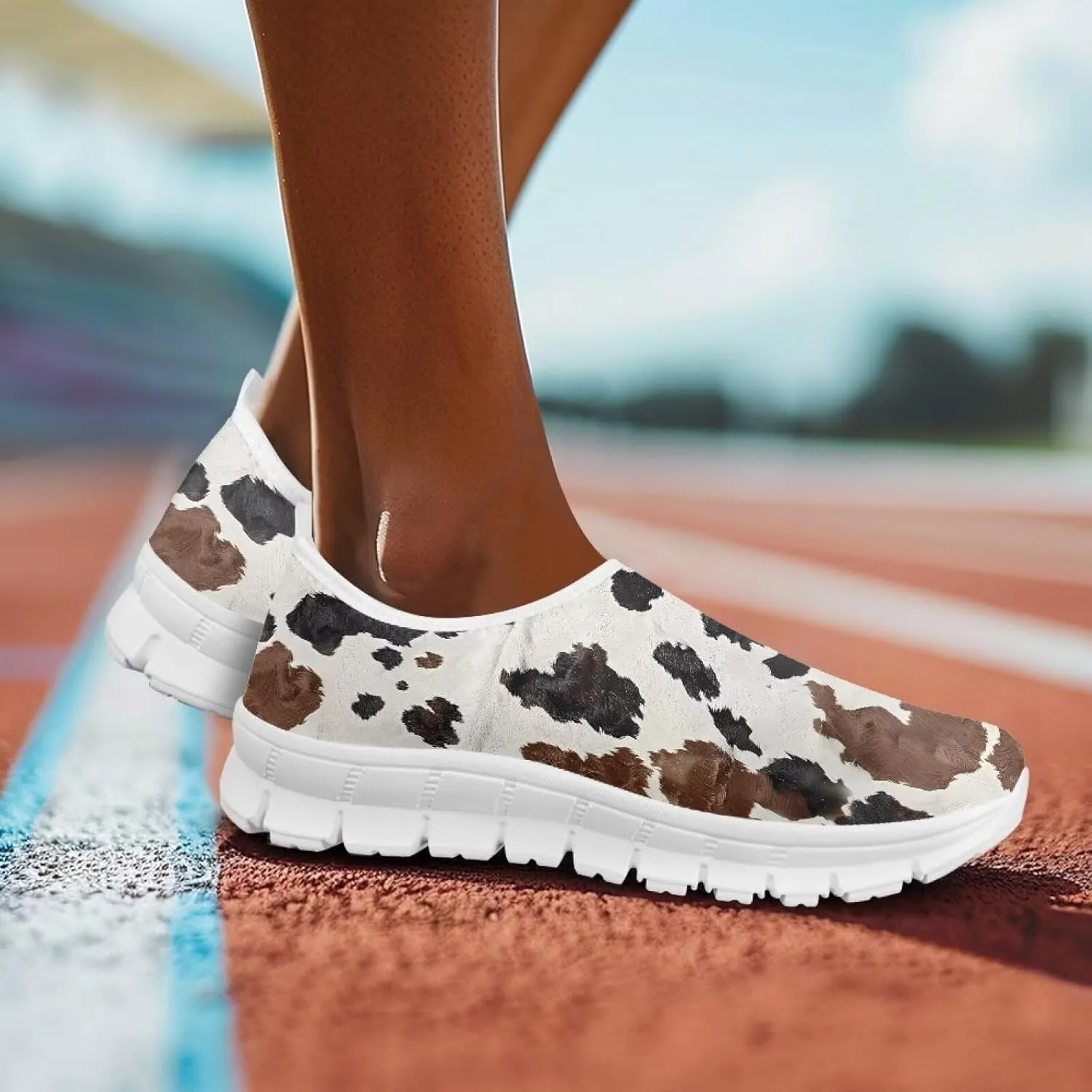 Women’s Outdoor Cycling Canvas Shoes Low Top Fashion Sneakers Slip on Walking Shoe（White Sole）
