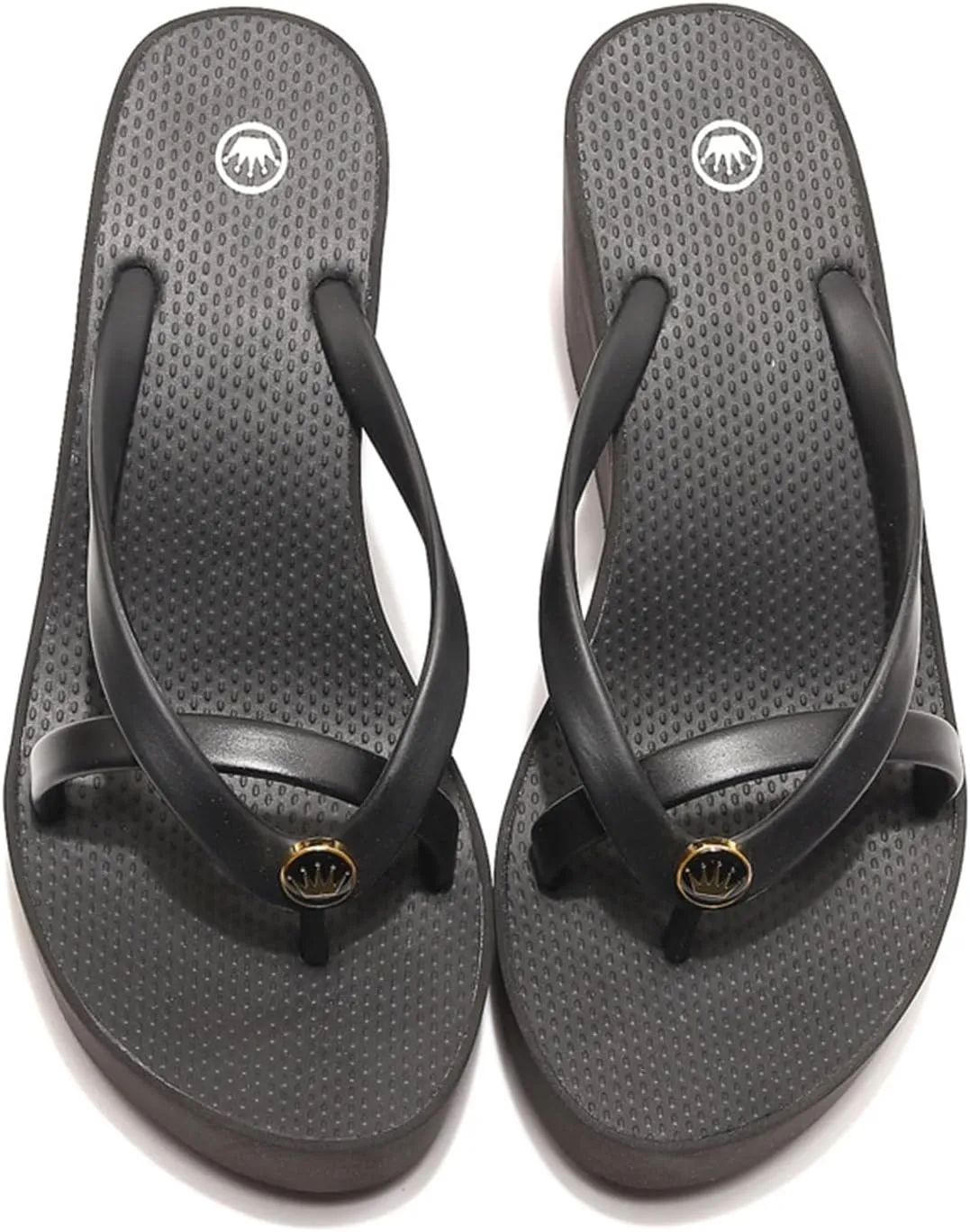 Women’s Platform Flip Flops Thong, Non-slip High Wedge Sandals, Summer Casual Beach Slides