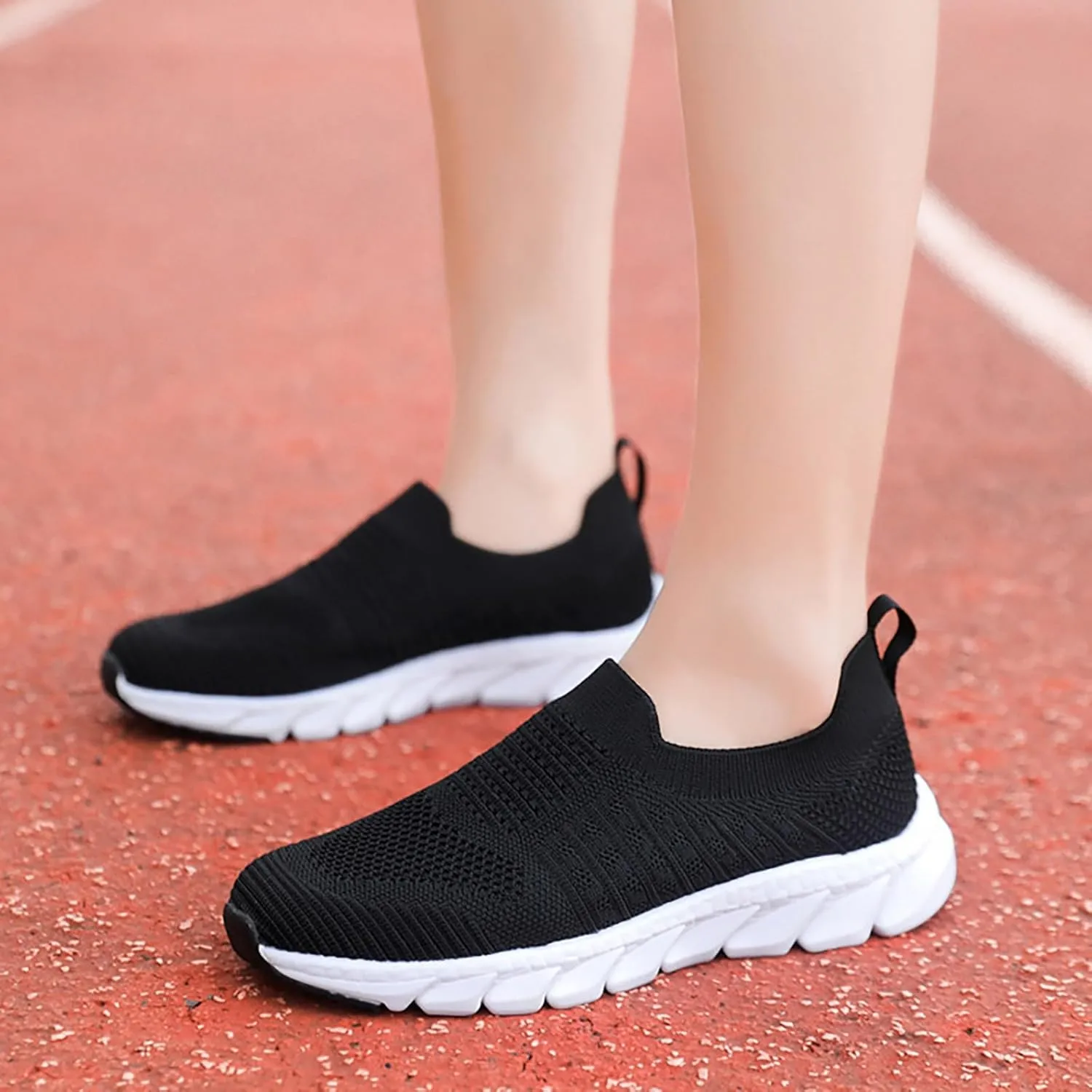 Womens Running Shoes Slip-on Walking Sneakers Womens Running Shoes Wide Width Shoes Dressy Casual Walking Sneakers Tennis Shoe Loafers Casual Slip On