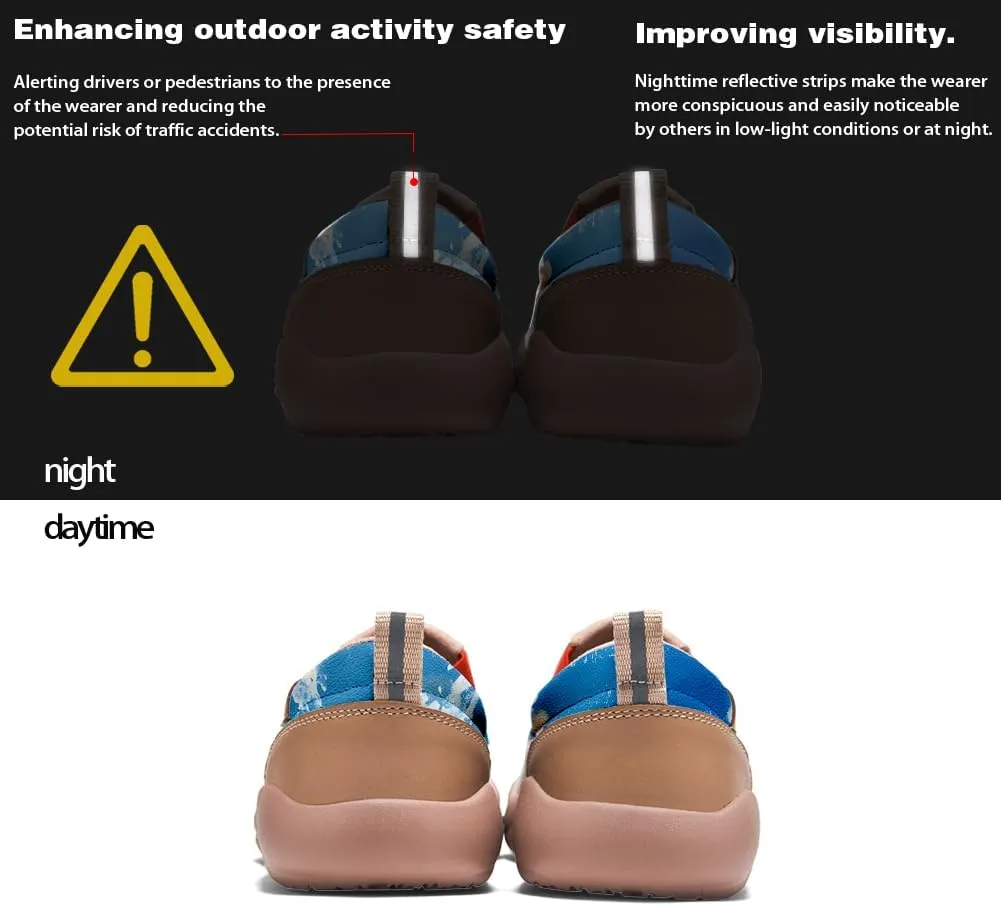 Women's Slip On Loafers Lightweight Cozy Casual Sneakers Art Painted Walking Travel Shoes