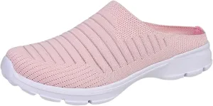 Women's Slip-on Mule Sneakers Lightweight Non Slip Work Shoes Women Winter Casual Slip On Shoes White Sneakers Platform Tennis Shoe Trainers Shoe