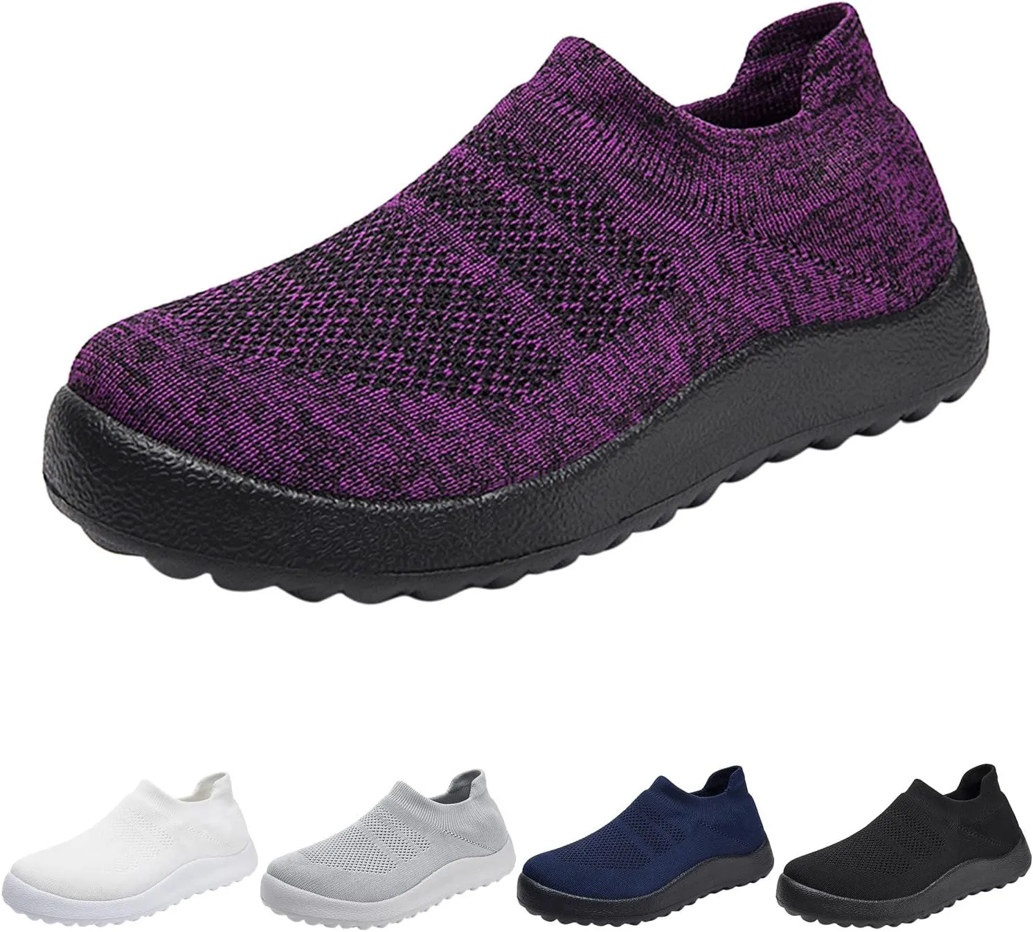 Women's Slip-on Shoes Wide Width Sneakers Hands Free Running Shoes for Women Boots Ladies Casual Shoes Dress Sneakers Brown Tennis Shoe Loafers Shoe