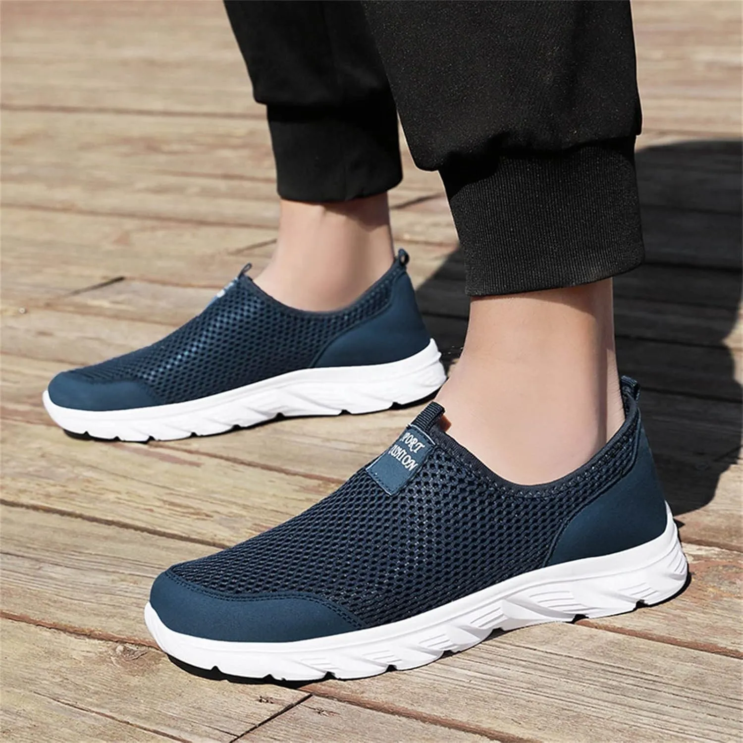 Womens Slip on Walking Shoes Comfort Lightweight Running Shoes for Men Loafers Dressy Casual Shoes Dress Sneakers Brown Tennis Shoe White Loafers