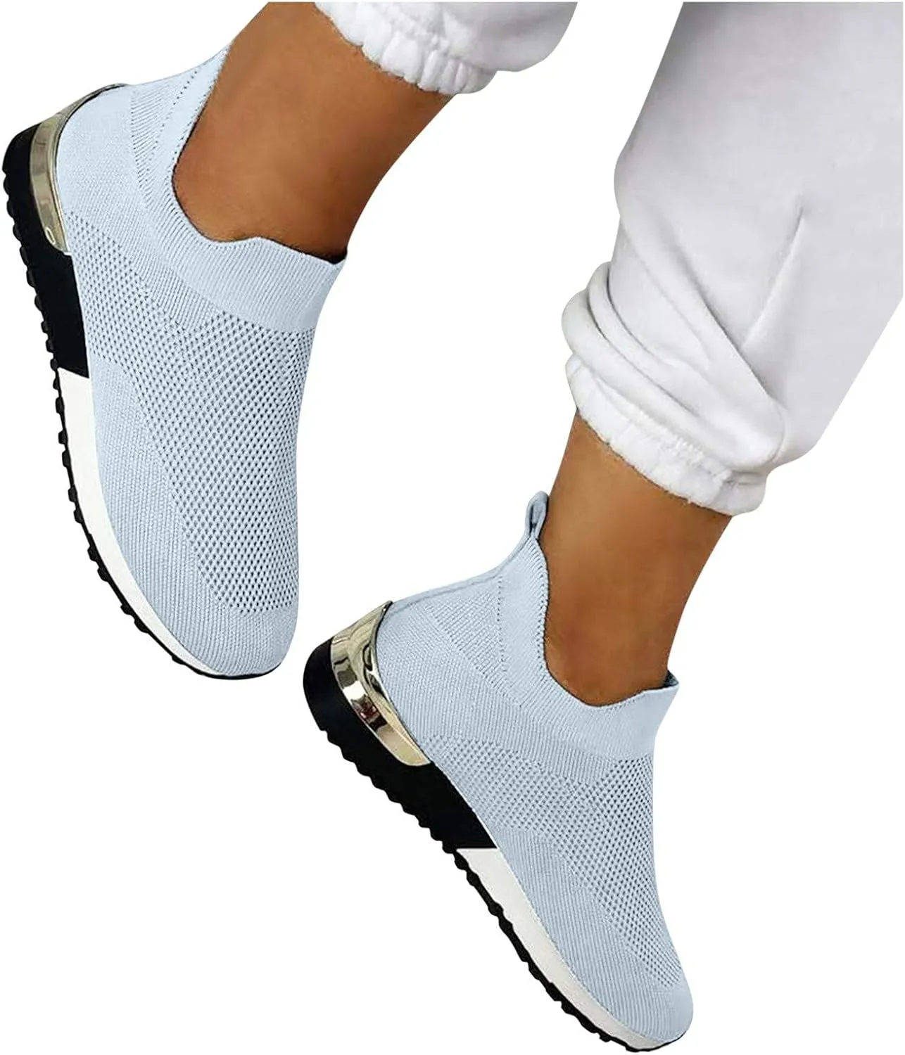 Womens Slip On Walking Shoes Non Slip Running Shoes Mens Running Shoes Walking Men's Casual Dress Shoes Walking Sneakers Slip On Tennis Shoe Casual Loafers