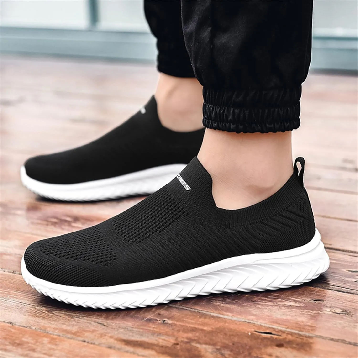 Womens Slip On Walking Shoes Non Slip Running Shoes Running Shoes for Women Arch Support Ladies Shoes Casual White Sneakers Brown Tennis Shoe Cross Trainer Shoe