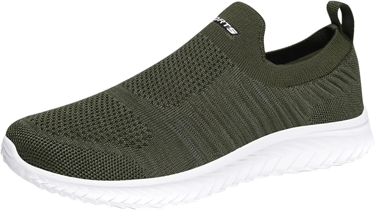 Womens Slip On Walking Shoes Non Slip Running Shoes Running Shoes for Women Arch Support Ladies Shoes Casual White Sneakers Brown Tennis Shoe Cross Trainer Shoe
