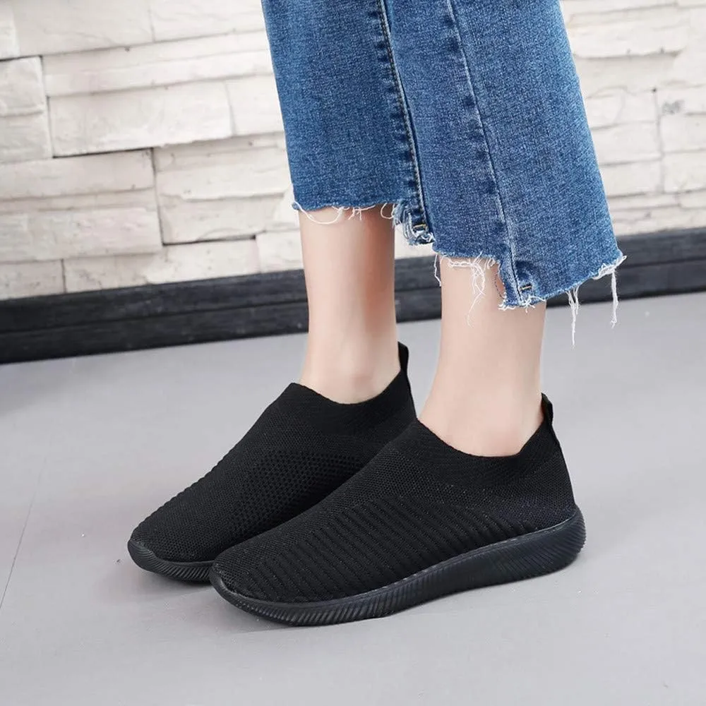 Womens Slip On Walking Shoes Non Slip Running Shoes Tennis Shoes Men Lightweight Women Shoes Casual Dress Sneakers White Tennis Shoe Trainers Shoe