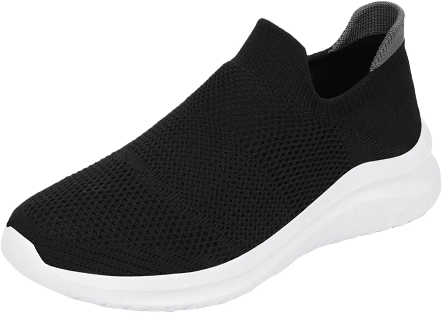 Womens Slip On Walking Shoes Non Slip Running Shoes Walking Shoes Women Slip On White Casual Shoes High Top Sneakers Waterproof Tennis Shoe Casual Loafers