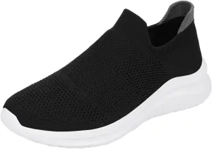 Womens Slip On Walking Shoes Non Slip Running Shoes Walking Shoes Women Slip On White Casual Shoes High Top Sneakers Waterproof Tennis Shoe Casual Loafers