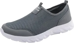 Women's Slip On Walking Shoes Running Comfortable Non Slip Work Shoes Women Sports Men's Casual Dress Shoes White Platform Sneakers Tennis Shoe Cross Trainer Shoe