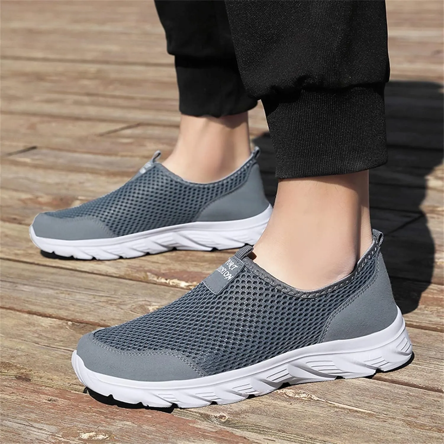 Women's Slip On Walking Shoes Running Comfortable Non Slip Work Shoes Women Sports Men's Casual Dress Shoes White Platform Sneakers Tennis Shoe Cross Trainer Shoe