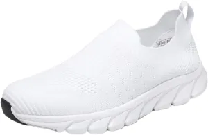 Women's Slip On Walking Shoes Running Comfortable Non Slip Work Shoes Women Sports Men's Casual Dress Shoes White Platform Sneakers Tennis Shoe Cross Trainer Shoe
