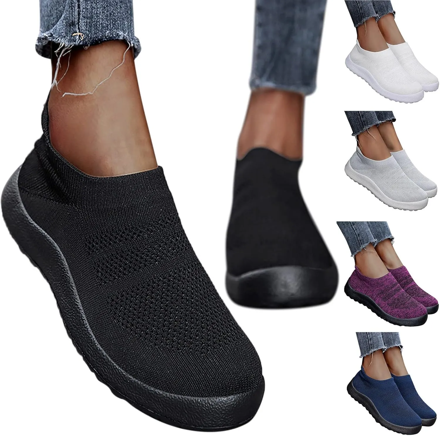 Women's Slip On Walking Shoes Running Comfortable Womens Running Shoes Slip On Men's Casual Shoes Men Shoes Sneakers Slip On Tennis Shoe Loafers Shoe