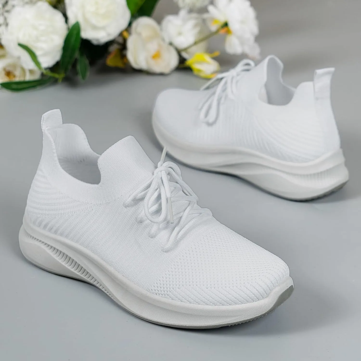 Womens Sneakers Platform Orthopedic Shoes for Women Dressy Wedge Black Sneakers for Women Size 7 Womens White Sneakers Casual Platform Tenis para Mujer De Trabajo Antideslizantes
